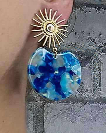 Boucles d'oreilles en acétate "Sofia"